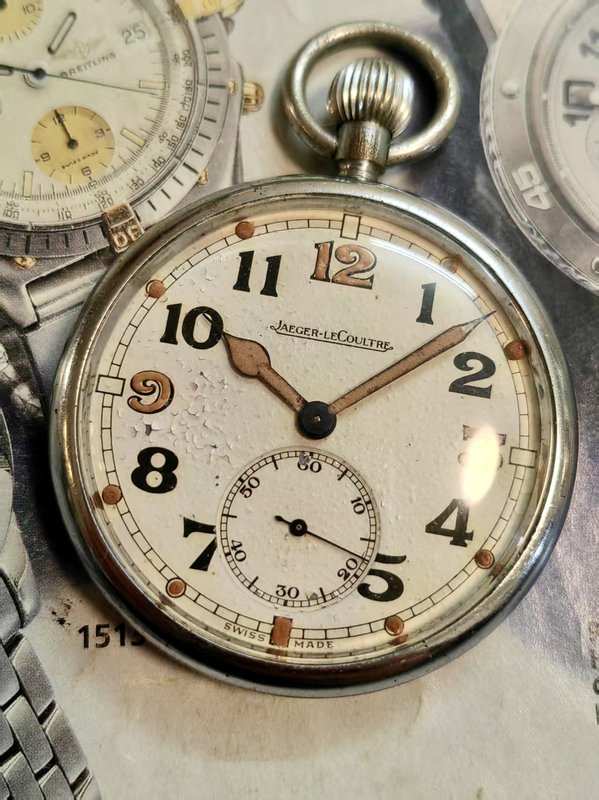 [Top 10 Swiss Watches] Jaeger Wwii Military Pocket Watch Mechanical Watch (Military Collection Special)