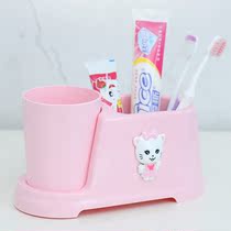 Cute hanging toothbrush holder mouthwash cup set toilet bathroom dental seat couple brush tooth Cup wash cup storage box