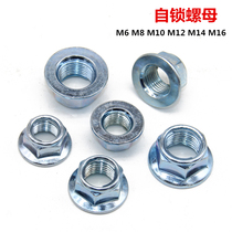 Motorcycle M6 M8 M10 M12 M14 M16 front middle and rear axle nut Magneto self-locking with pad nut