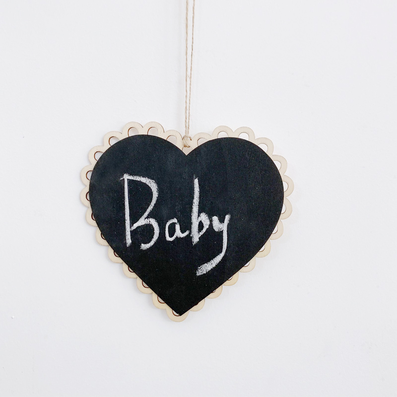 Love and loving little blackboard Babyson birthday party decoration small objects waste confession creative net red hanging