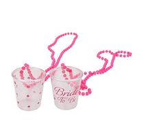 Bachelorette Bachelor Party Bride To Be Red Lips Rose Red Party Necklace Cup