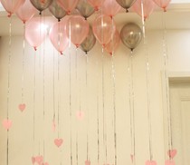 1 meter high gold and silver rain balloon decorative tie