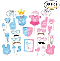 New gender reveal baby shower baby shower men and women baby welcome baby pie to funny shooting props