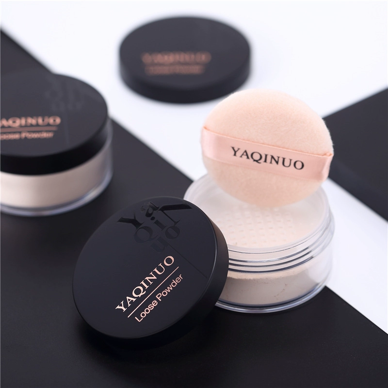 Akino Brightening Silky Loose Powder Setting Powder Matte Loose Powder với Puff Lasting Oil Control Repair Concealer - Quyền lực