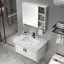 Light luxury lake bathroom cabinet combined modern simple wash basin in a wash basin toilet toilet wash