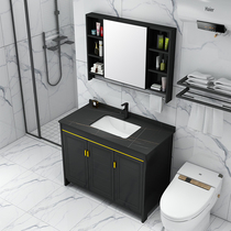 Modern minimalist space Aluminum floor type washbasin Wash Basin Bath Cabinet Combined Washbasin Washbasin Washroom Toilet Wash table