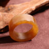 Jade Jubilee Jewelry Promotion Hotan Jade Xinjiang Oily Waxy High Fat Brown Sugar Jade Ring 18mm Ring Ring A9
