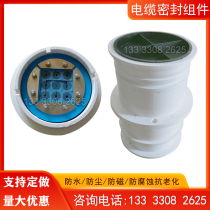 Cable communication waterproof Sealing Assembly DN200 pipe gallery threading plastic embedded parts 110 cable rubber seals