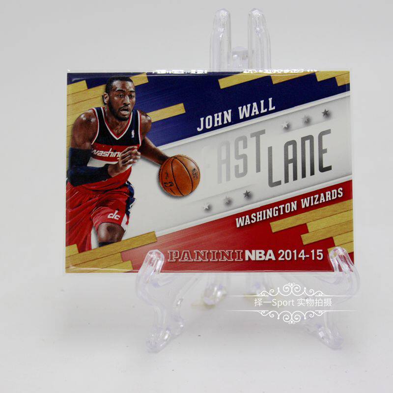 14 15 panini nba star card NO1 chicai John Wall Fast Line Tickfull forehead