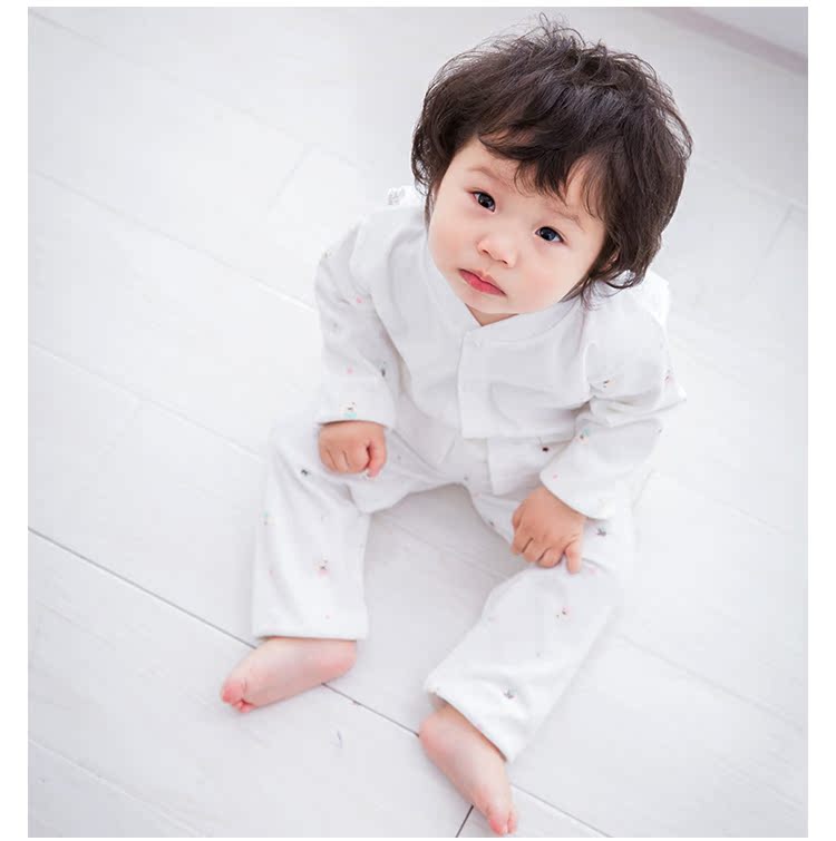Bộ đồ lót trẻ em cotton cho nam và nữ quần áo sơ sinh mùa thu trẻ em mùa xuân và mùa thu quần áo trẻ em shop quan ao baby