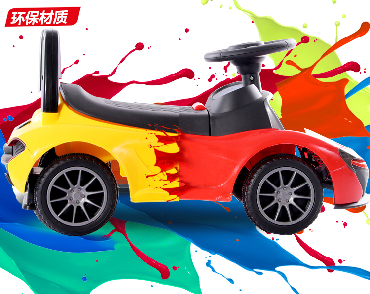 xe chòi chân cho bé máy thăng Xe tay ga trong nhà cho trẻ em 1-3 tuổi cân bằng yo xe em bé có thể ngồi cân bằng bốn bánh xoay nhạc xe xoắn - Smart Scooter xe đạp thăng bằng cho bé (yayu bike)