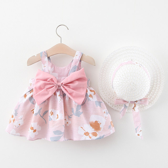 5-6-7-8-9 months girl baby dress 0-1-2-3-4 years old girl baby cotton princess skirt summer dress