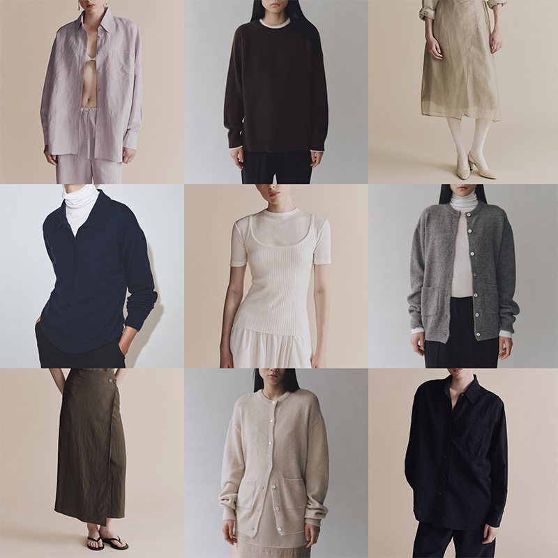 Special Discount Collection Mijeong Park Short-Sleeved Shirts, Base Layer Sweaters, Knitted Pants, Skirts, Dresses