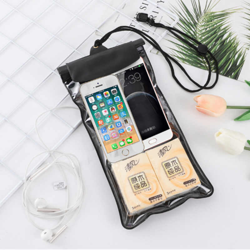Out-of-charge rechargeable touch screen transparent mobile phone waterproof bag oversized waterproof cover soft