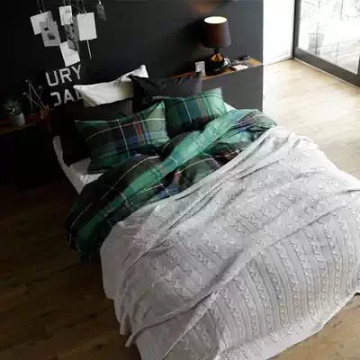 Foreign trade original single export to Japan thick rod needle covering lamb cashmere blanket cover Japanese high-end brand order