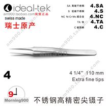 Swiss original IDEAL-TEK stainless steel tweezers 4 SA cell clip imported 4-SA