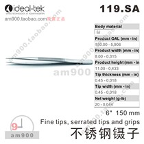 IDEAL-TEK Swiss tweezers 119 SA 120A 121 122 124 125 125A 127 128