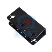 U-beam steering gear bracket accessories mechanical arm mechanical claw robot bracket Black