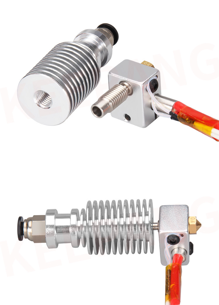 Штрангпресс 高品质3d打印机配件e3d-v6版挤出头喷头喷嘴/e3d打印头v5加热头套