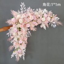 Wedding celebration decoration scene layout yard rural wedding decoration flower outdoor lawn stage props window flower art