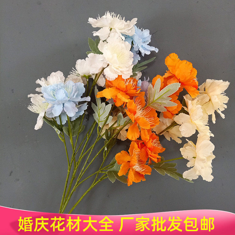Simulation flower 6 snowroad cited wedding mall arrangement decoration venue flower flower flower flower flower flower peony