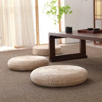 Round kneeling meditation meditation mat futon cushion home floor decoration bay window balcony tatami futon straw woven