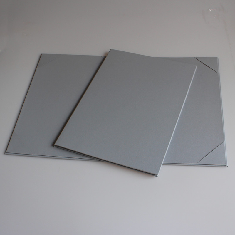 New 6K Gray Pearlescent Paper Hardcover Double-Sided A4 Cover Single-Sided A4 Protective Sleeve
