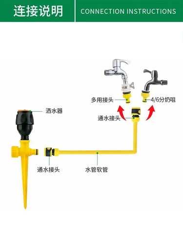 Автоматическое вращение спринклер спрей с брызги сельскохозяйственной системы зеленого распыления