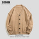 BMOB spring and autumn lazy style knitted cardigan sweater men's trendy Japanese brand loose casual couple jacket top