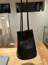 Japanese artsscience sheep leather bucket bag soft and very comfortable with small number black