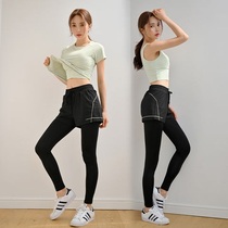 Professional quick-drying yoga clothing running autumn and winter morning running clothing fitness sports suit training clothing new style for women