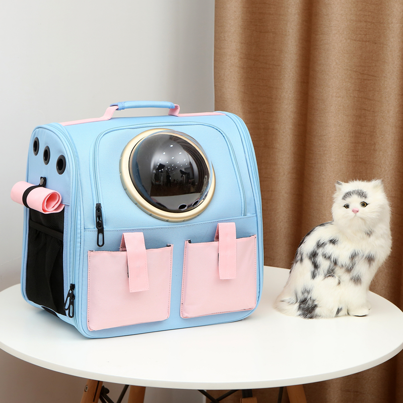 Cat Bag Out of Portable Space Cabin Pet-Shoulder Bag Dog Double Shoulder Large Capacity Bag Carry-on Cat Cage Box Kitty Bag