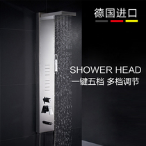 Smutting 304 stainless steel shower screen hot and cold shower set waterfall constant temperature shower column