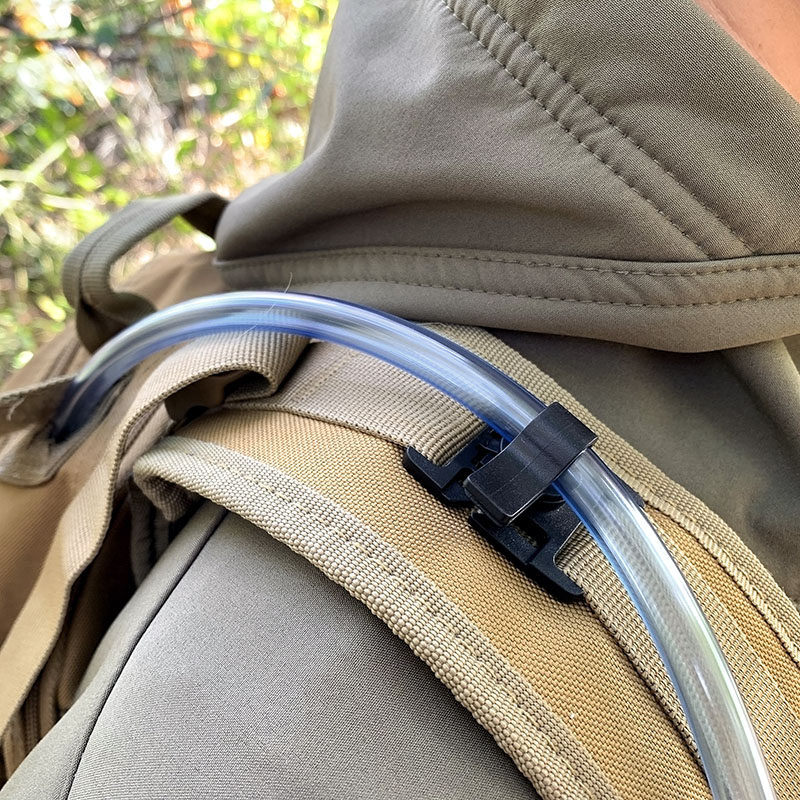 Outdoor military fan riding 8 segments adjustable Shoulder Bag Clip Water Bag Accessories rotary webbing water pipe clip snapback fixation