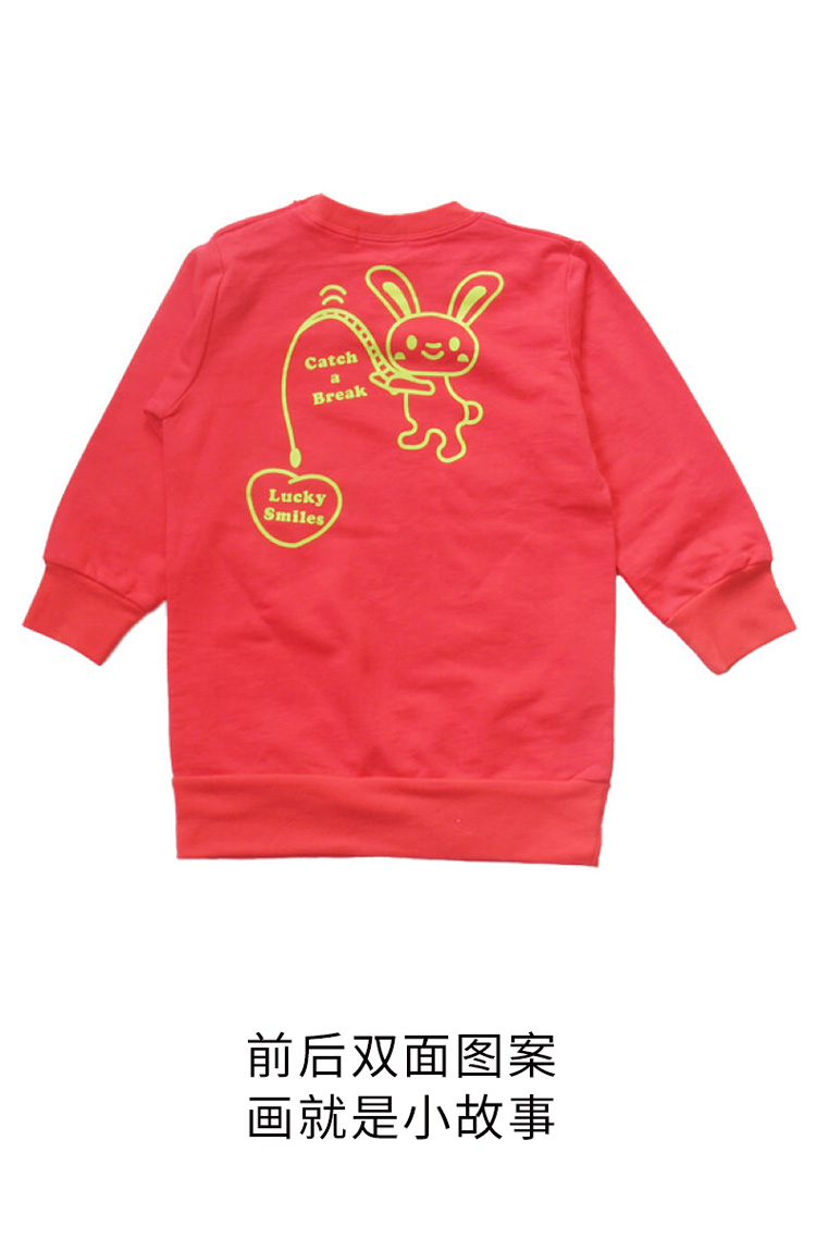 Phim hoạt hình dễ thương Cô gái áo thun dài tay cộng với áo dài bé gái Cotton Áo choàng dài 2-3 4-5 tuổi áo thun trẻ em đồng phục