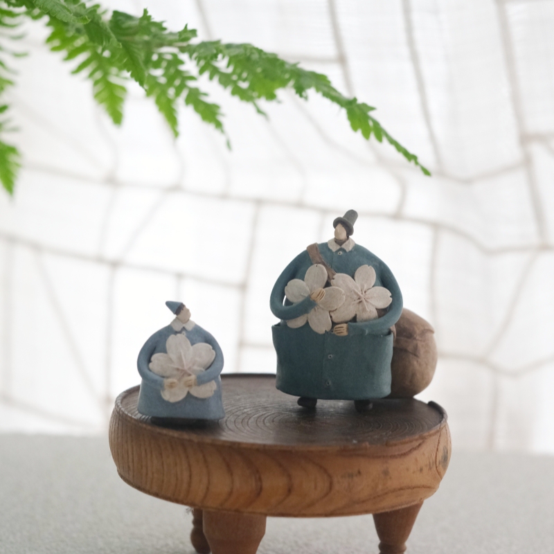 In-Stock in Japan: Japanese Author Yuki Kimura's the Little Man with a Story, Ceramic Figurine Ornament