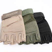 Black Hawk half-finger tactical gloves male military fans fighting combat anti-cut non-slip outdoor riding sports gloves