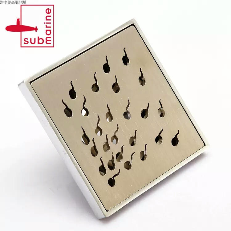 Submarine LTK50-10KD shower room bathroom bathroom pure copper dumb silver drawing anti - odor leakage