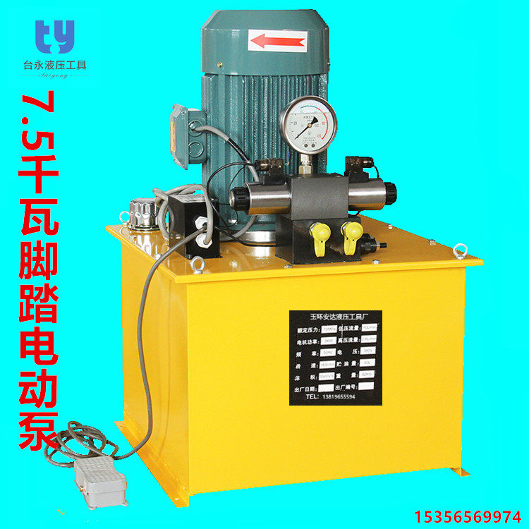 7 5 KW Electric Pump Ultra High Pressure Electric Pump High Power Hydraulic Station Jade Ring Bench Perpetual Hydraulic Tool Plant