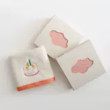 Милое детское мягкое полотенце от пота для детского сада для умывания для кожи ягодиц, с вышивкой