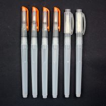 6 fountain pens watercolor pen set large capacity long pole water storage pen soft head solid watercolor paint brush