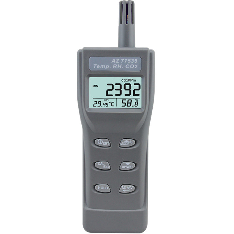 Taiwan Hengxin AZ77535 carbon dioxide detector temperature and humidity dew point CO2 tester with alarm