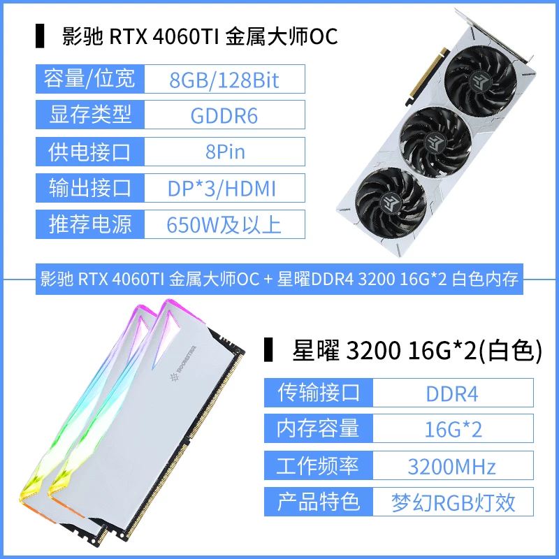 GALAXY GeForce RTX 5060Ti Metal Master 8G настольный компьютер DLSS 4.5 видеокарта официально новое