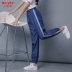 Quần dành cho bé gái năm 2020 Quần dài trẻ em mới dành cho trẻ em Thời trang trẻ em Quần dài Denim kiểu phương Tây - Quần Quần