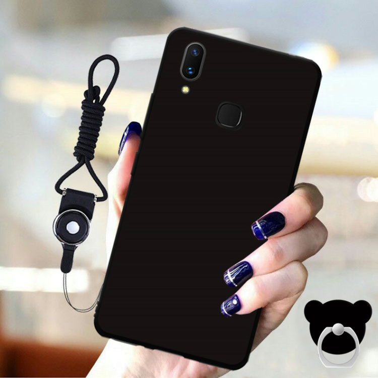 Vivoy85 Mobile Shell vivo y85a Cover V1801A0 Dây buộc voviv9 Nhẫn Viofy trọn gói V18o1Ao i vivoZ1 Nam zl zi Nữ Z1 Phim hoạt hình Nhật Bản và Hàn Quốc - Nhẫn nhẫn bạch kim nam