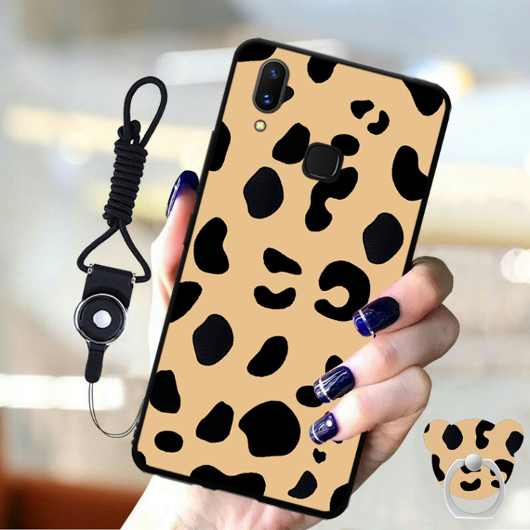 Vivoy85 Mobile Shell vivo y85a Cover V1801A0 Dây buộc voviv9 Nhẫn Viofy trọn gói V18o1Ao i vivoZ1 Nam zl zi Nữ Z1 Phim hoạt hình Nhật Bản và Hàn Quốc - Nhẫn nhẫn bạch kim nam