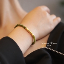 Bamboo Festival Bracelet Women in Wind Chinese style bracelet green bracelet light luxury fine hand - string finishes