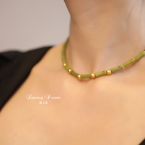 Green Bamboo Festival lady neckneck neck jewelry in 2022 new fashion kkkkkyl temperament