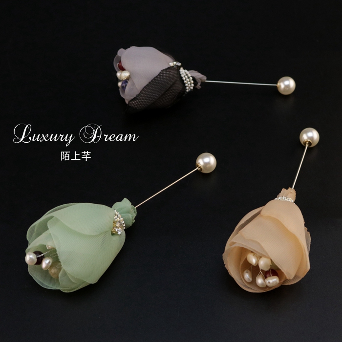 Broche femme en Fils de soie - Ref 1179166 Image 11