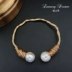 Thiết kế ban đầu Baroque uốn lượn hình vòng tay ngọc trai tự nhiên Vòng đeo tay mở vòng tay trang sức vòng tay nữ đẹp Vòng đeo tay Cuff